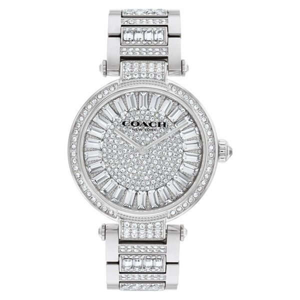 Coach Stainless Steel & Crystal Silver Dial Women's Watch