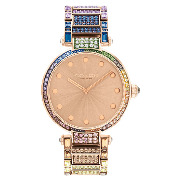Coach Carnation Gold Steel with Crystal Women's Watch - 14503994