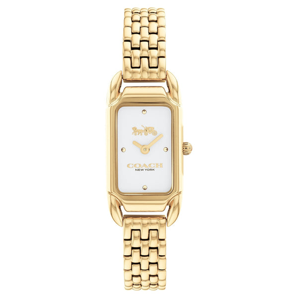 Coach Cadie Gold Stainless Steel Silver White Dial Women's Watch - 14504036