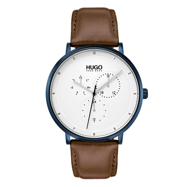 Hugo Guide Brown Leather Men's Watch - 1530008