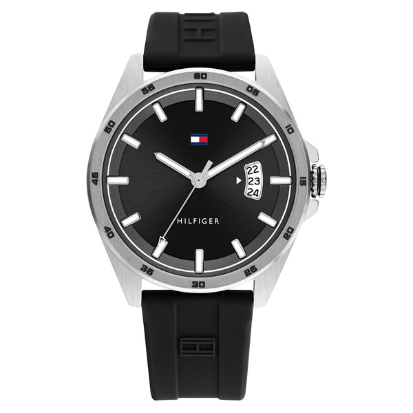 Tommy Hilfiger Black Steel Black Dial Men's Multi-function Watch - 179 –  The Watch Factory Australia