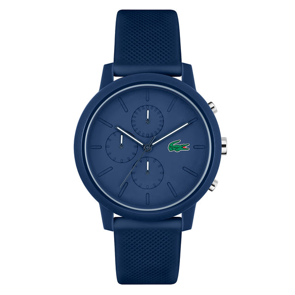 Lacoste 12.12 Navy Silicone Chronograph Men's Watch - 2011244
