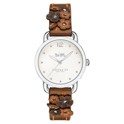 Coach Delancey Brown Leather Ladies Watch - 14502761