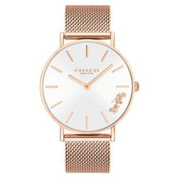 Coach Rose Gold Mesh White Dial Women's Watch - 14503126