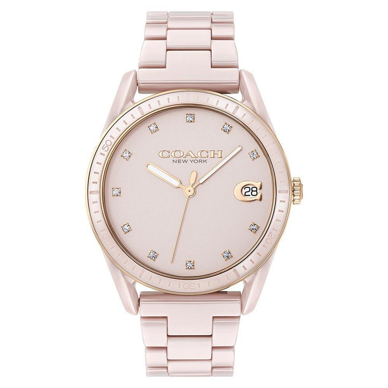 Coach Preston Blush Ceramic Women's Watch - 14503264