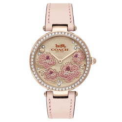 Coach Park Pink Leather Ladies Watch - 14503285