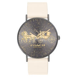 Coach Perry Chalk Leather Ladies Watch - 14503327