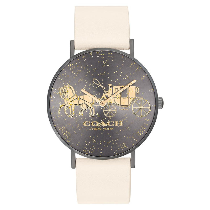 Coach Perry Chalk Leather Ladies Watch - 14503327