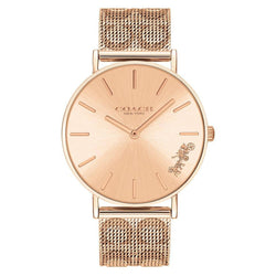 Coach Perry Rose Gold Mesh Ladies Watch - 14503343