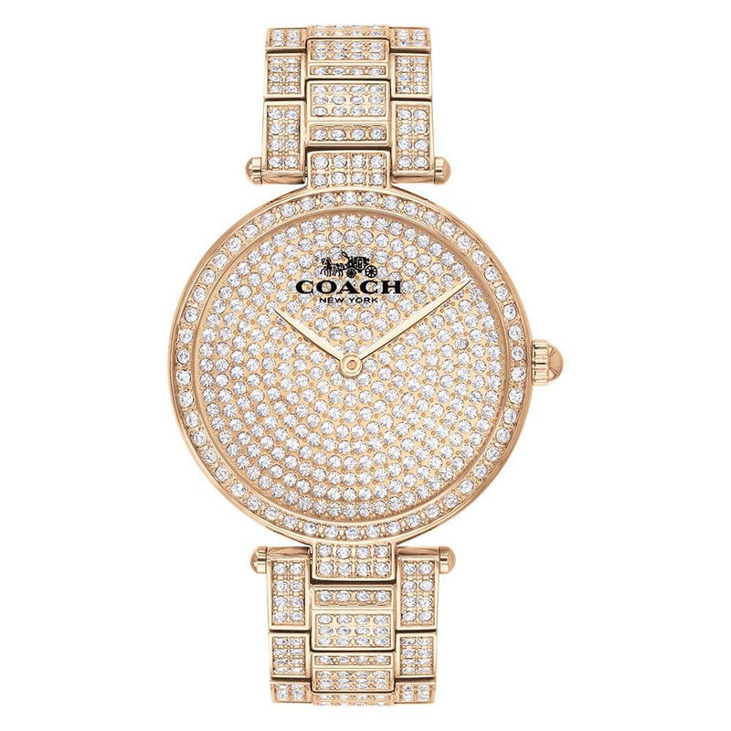 Coach Park Carnation Gold Steel with Crystals Women's Watch - 14503428