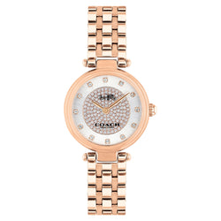 Coach Park Rose Gold Steel Silver White Dial Women's Watch - 14503736