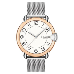 Coach Arden Silver Mesh White Dial Women's Watch - 14503813