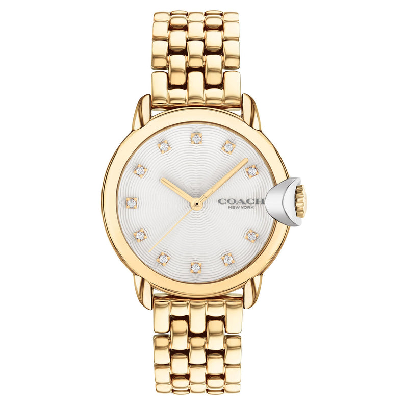 Coach Arden Gold Steel White Dial Women's Watch - 14503819