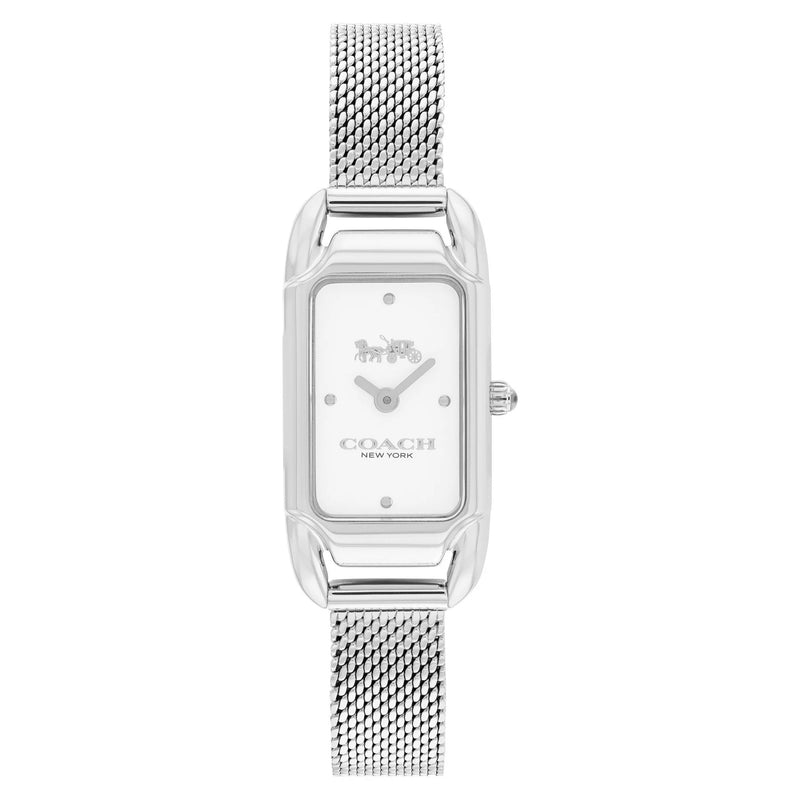 Coach Silver Mesh White Dial Women's Watch - 14504032