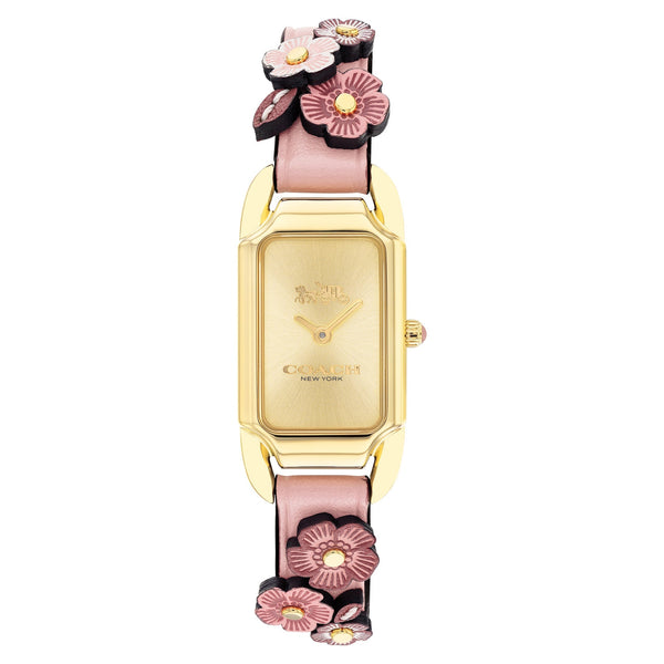 Coach Blush Leather Light Gold Dial Women's Watch - 14504191