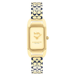 Coach Stainless Steel Gold Dial Women's Watch - 14504193