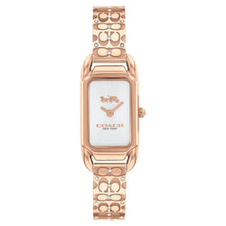 Coach Rose Gold Steel & Crystal Silver White Dial Women's Watch - 14504197