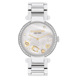 Coach Stainless Steel White MOP Dial Women's Watch - 14504264