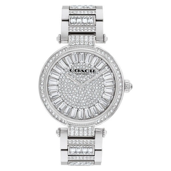 Coach Cary Stainless Steel & Crystal Silver Dial Basic Women's - 14504267