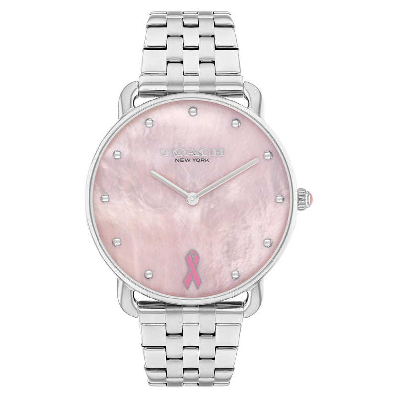 Coach Silver Steel Pink MOP Dial Women's Watch - 14504372