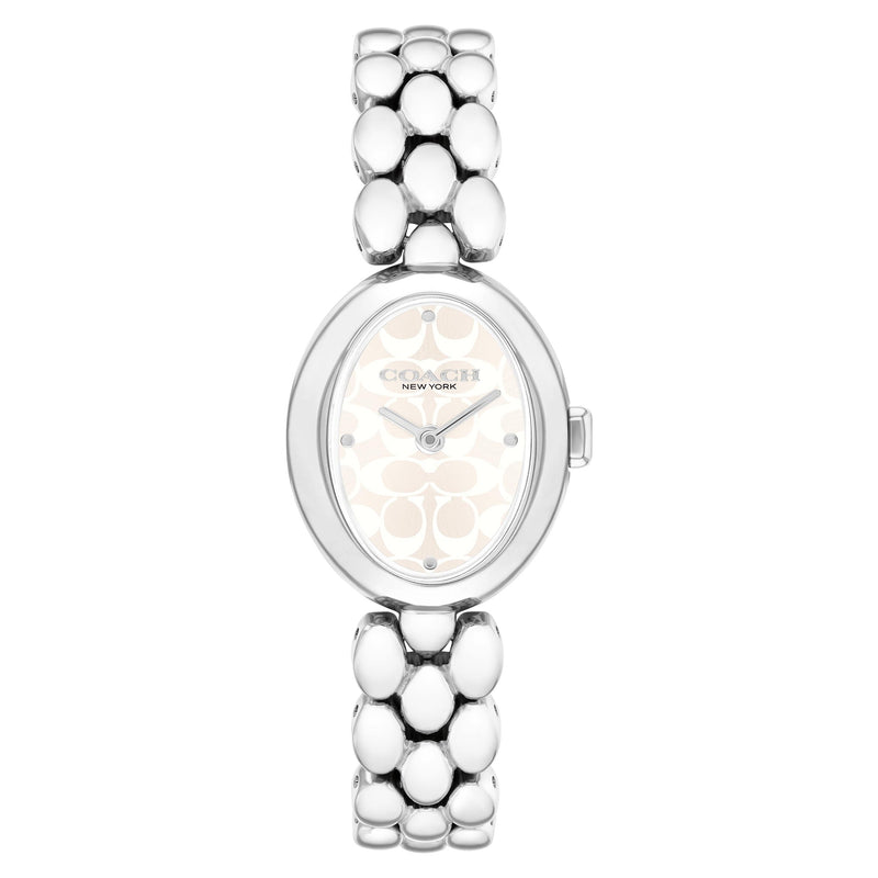 Coach Stainless Steel Silver White Dial Women's Watch - 14504416