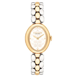 Coach Two-Tone Steel Silver White Dial Women's Watch - 14504419