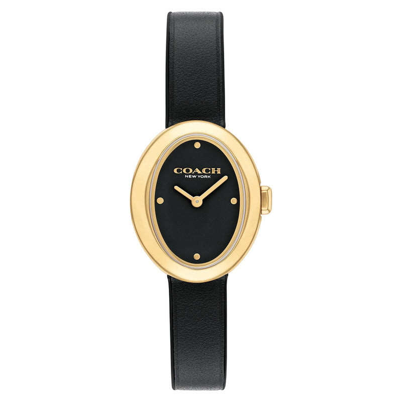 Coach Black Calfskin Women's Watch - 14504421