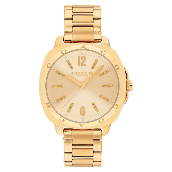 Coach Gold Steel Champagne Dial Women's Watch - 14504468