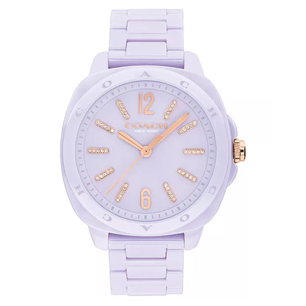 Coach Ceramic Lavender Dial Women's Watch - 14504481