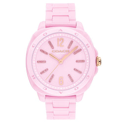Coach Ceramic Pink Dial Women's Watch - 14504482