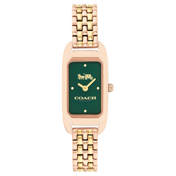 Coach Two-Tone Steel Green Dial Women's Watch - 14504551