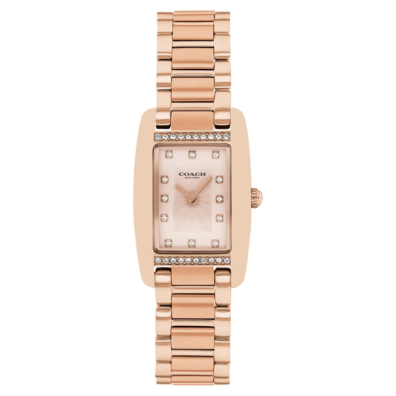 Coach Rose Gold Steel Carnation Gold Dial Women's Watch - 14504589