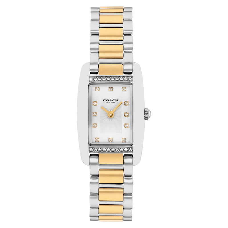 Coach Two-Tone Steel White Dial Women's Watch - 14504590