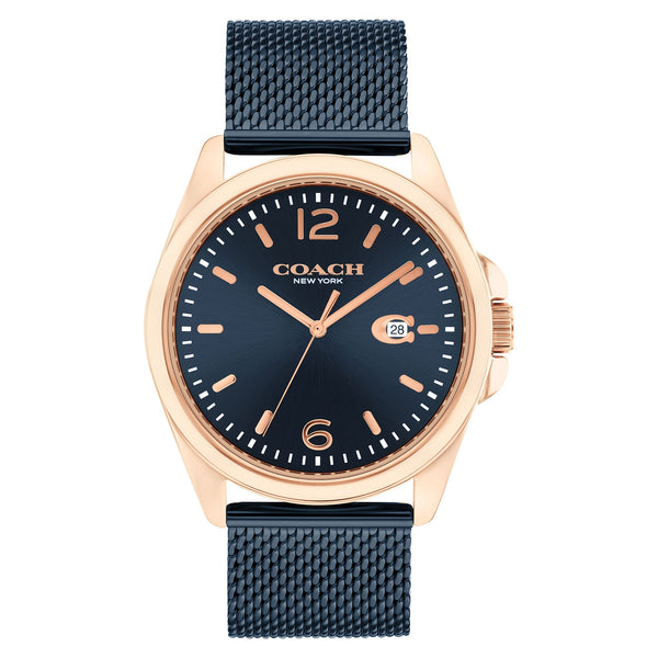 Coach Blue Steel Mesh Men's Watch - 14602620