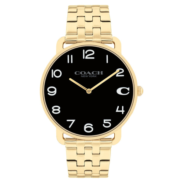 Coach Gold Steel Black Dial Men's Watch - 14602669