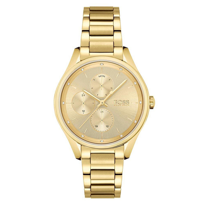 Hugo Boss Gold Steel Women's Multi-function Watch - 1502584