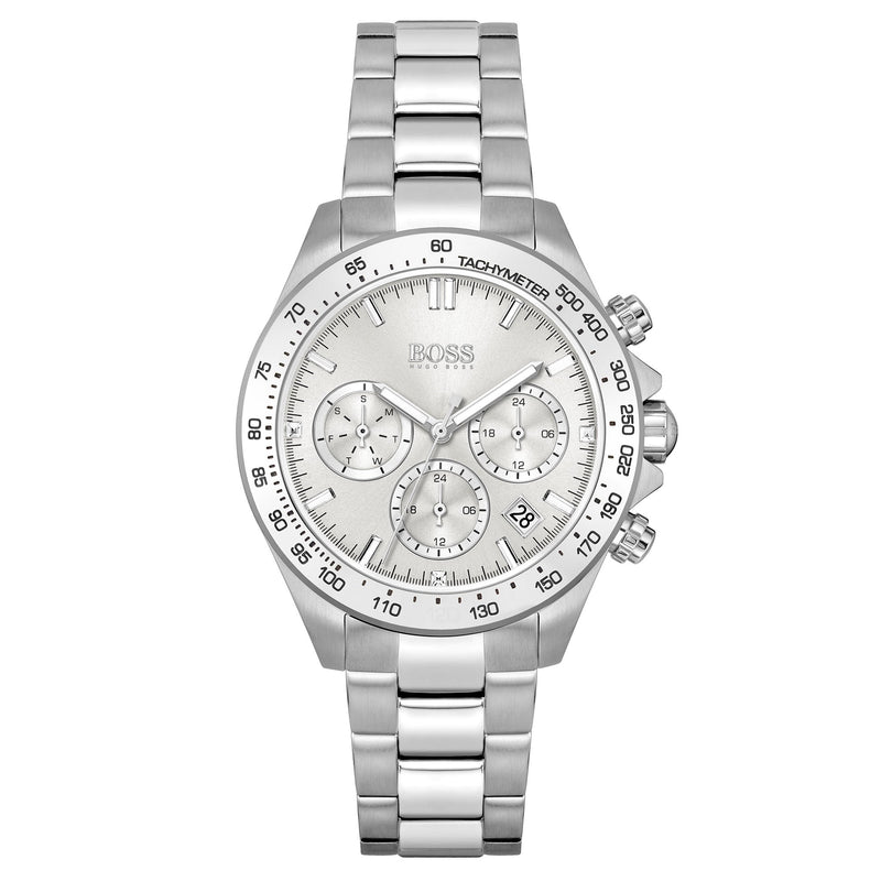 Hugo Boss Stainless Steel Silver White Dial Women's Watch - 1502616