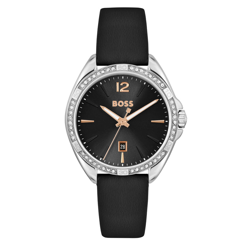 Hugo Boss Black Leather Women's Watch - 1502624