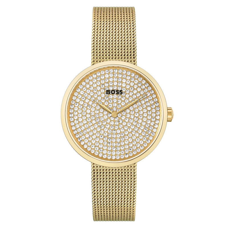 Hugo Boss Gold-Tone Mesh Women's Watch - 1502659