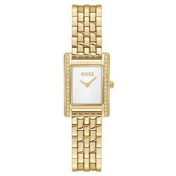Hugo Boss Gold Steel White Dial Women's Watch - 1502815