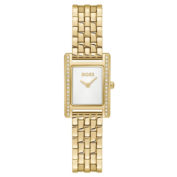 Hugo Boss Gold Steel White Dial Women's Watch - 1502815