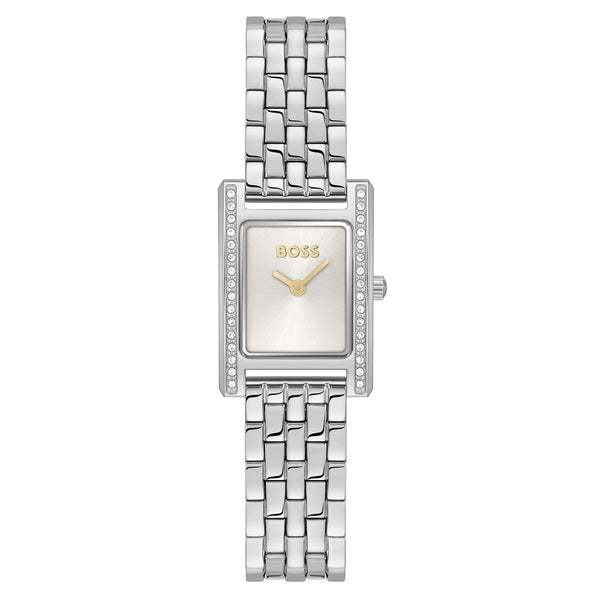Hugo Boss Stainless Steel Silver White Dial Women's Watch - 1502816
