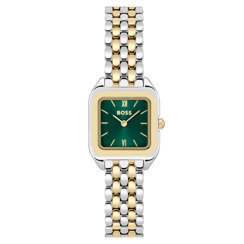 Hugo Boss Two-Tone Steel Green Dial Women's Watch - 1502822