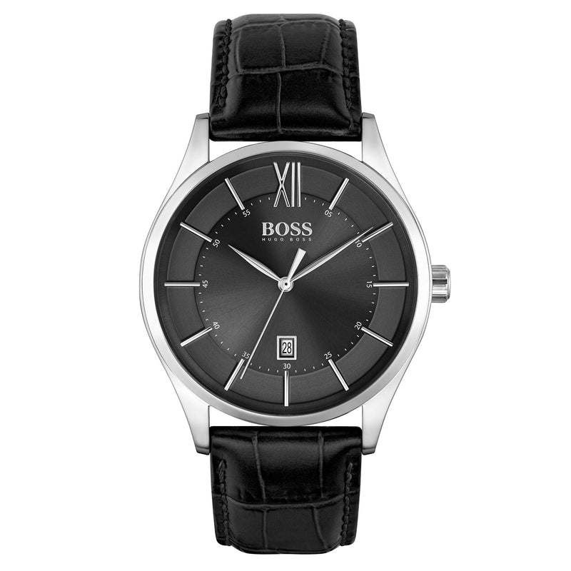 Hugo Boss Black Leather Men's Watch - 1513794