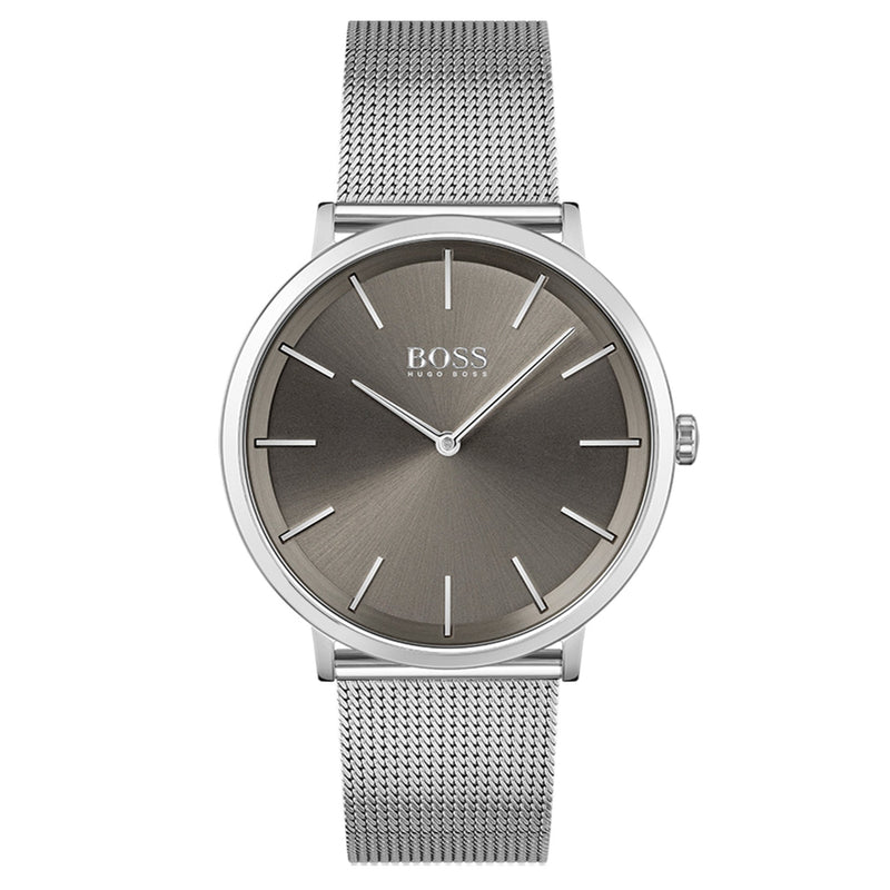 Hugo Boss Skyliner Silver Mesh Men's Watch - 1513828