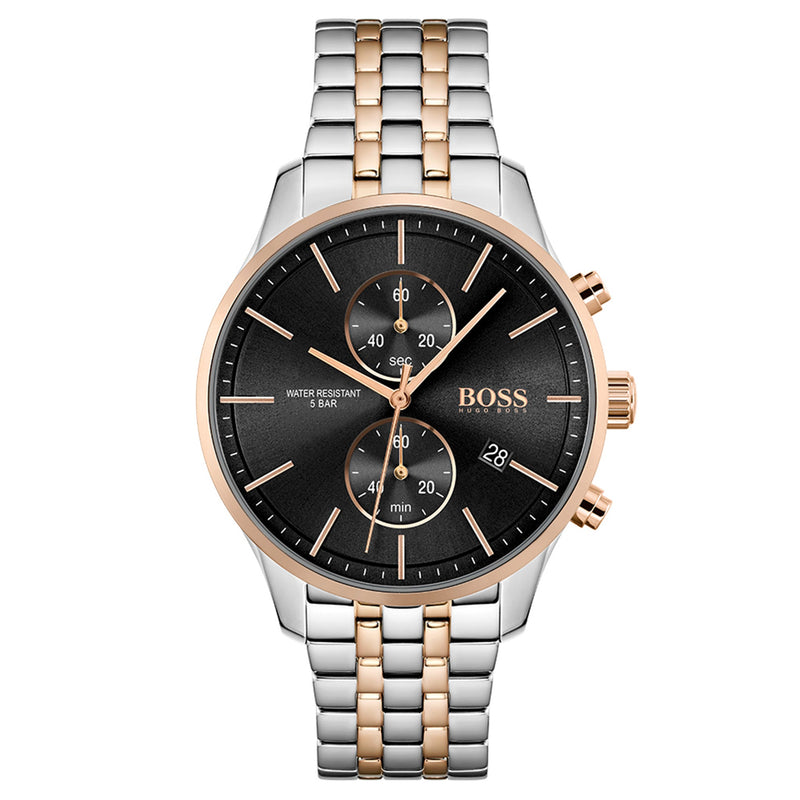 Hugo Boss Associate Two-Tone Stainless Steel Men's Chrono Watch - 1513840