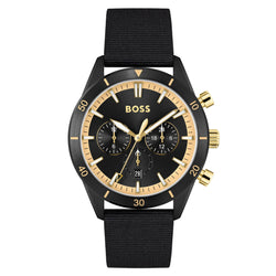 Hugo Boss Black Fabric Men's Chronograph Watch - 1513935