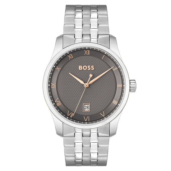 Hugo Boss Stainless Steel Grey Dial Men's Watch - 1514116