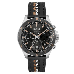 Hugo Boss Black Leather Chronograph Men's Watch - 1514121