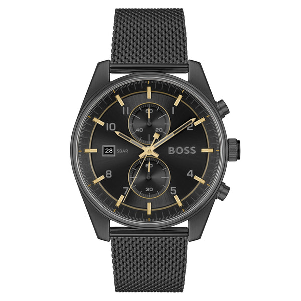 Hugo Boss Black Steel Mesh Chronograph Men's Watch - 1514150